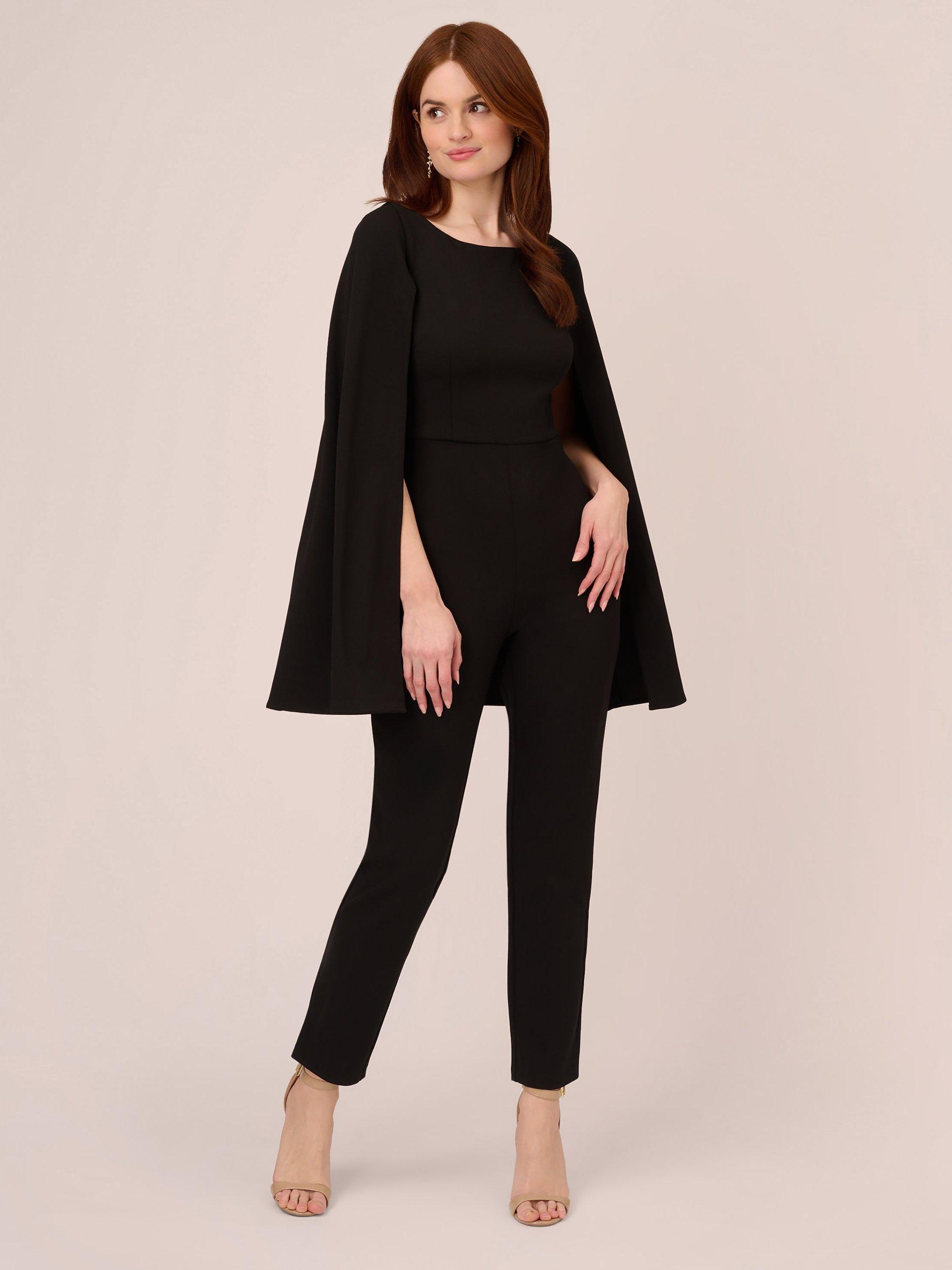 Black cape jumpsuit online