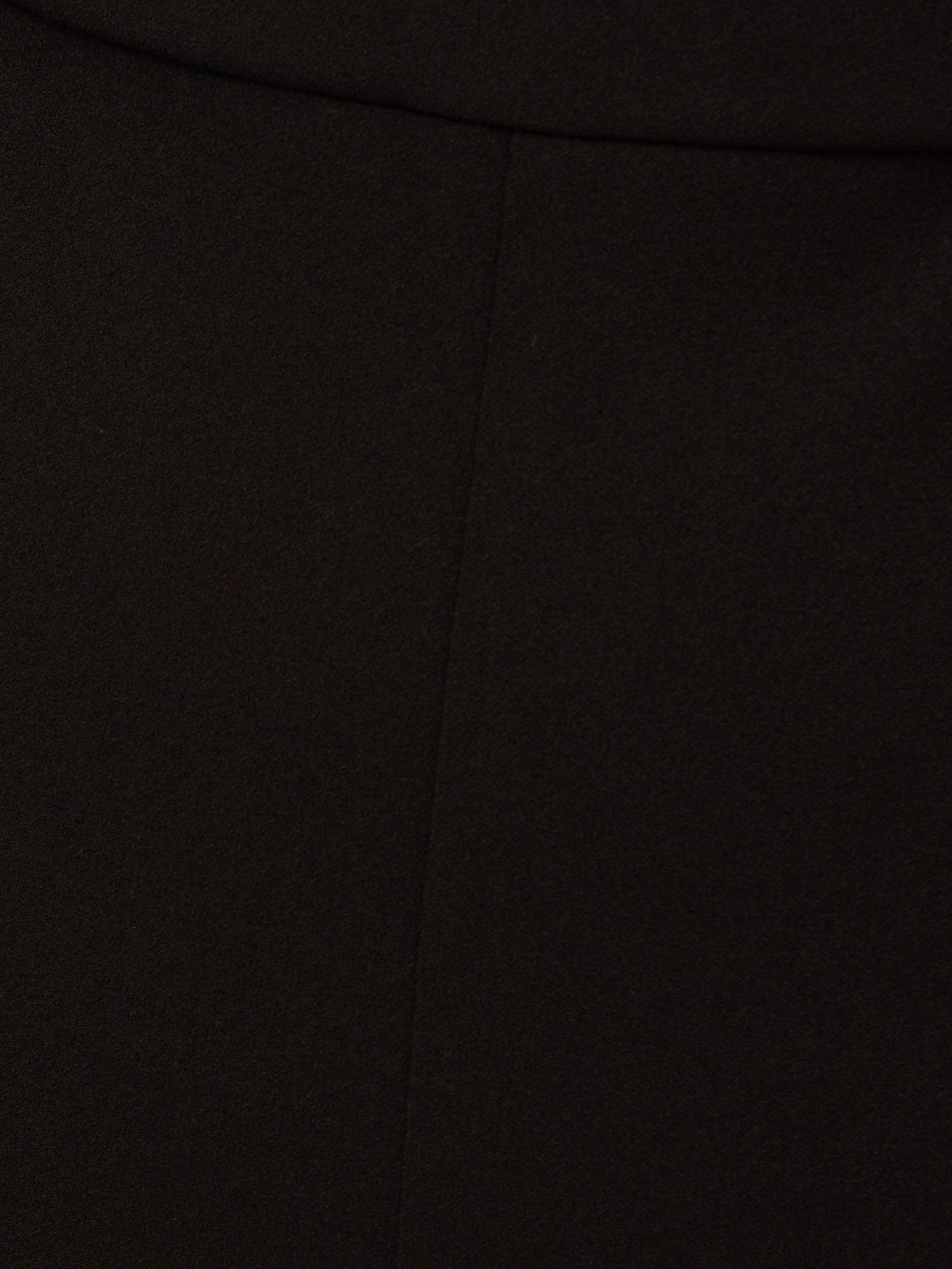 Product image 6 of 6, which shows Adrianna Papell Knit Crepe Cape Jumpsuit, Black, 6