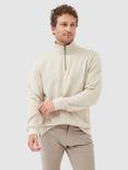 Rodd & Gunn Alton Ave Cotton Quarter Zip Neck Sweatshirt, Camel