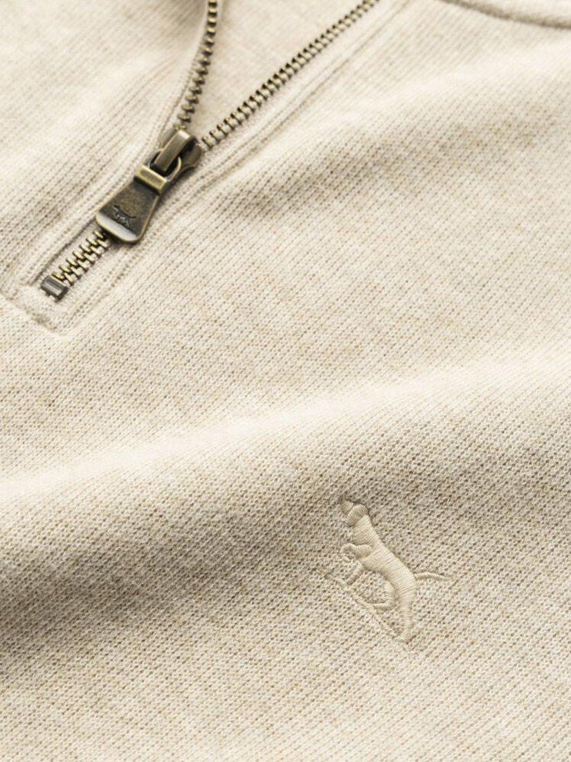 Product image 5 of 5, which shows Rodd & Gunn Alton Ave Cotton Quarter Zip Neck Sweatshirt, Camel, XS