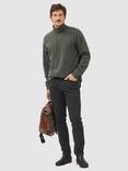 Rodd & Gunn Alton Ave Cotton Quarter Zip Neck Sweatshirt, Forest