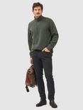 Rodd & Gunn Alton Ave Cotton Quarter Zip Neck Sweatshirt, Forest