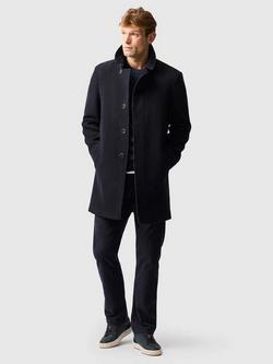 Rodd & Gunn Murchison Tailored Wool Blend Overcoat - view 2, Midnight