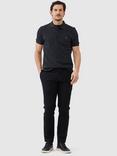 Rodd & Gunn The Gunn Cotton Slim Fit Short Sleeve Polo Shirt, Charcoal