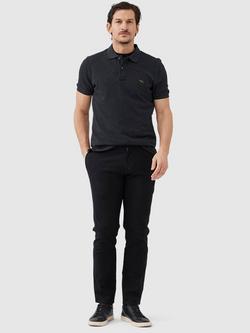 Rodd & Gunn The Gunn Cotton Slim Fit Short Sleeve Polo Shirt - view 2, Charcoal
