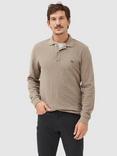 Rodd & Gunn Gunn Cotton Slim Fit Long Sleeve Polo Shirt, Latte