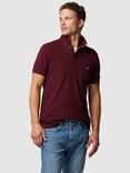 Rodd & Gunn The Gunn Cotton Slim Fit Short Sleeve Polo Shirt, Garnet