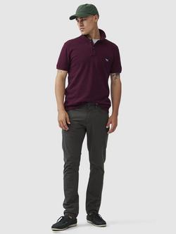 Rodd & Gunn The Gunn Cotton Slim Fit Short Sleeve Polo Shirt - view 2, Garnet