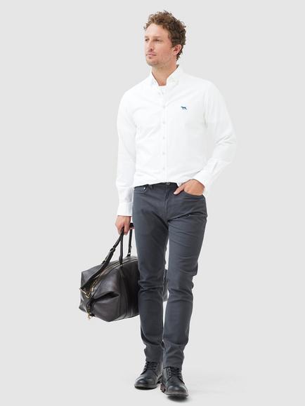 Rodd & Gunn Oxford Cotton Sports Fit Long Sleeve Shirt - view 2, Snow