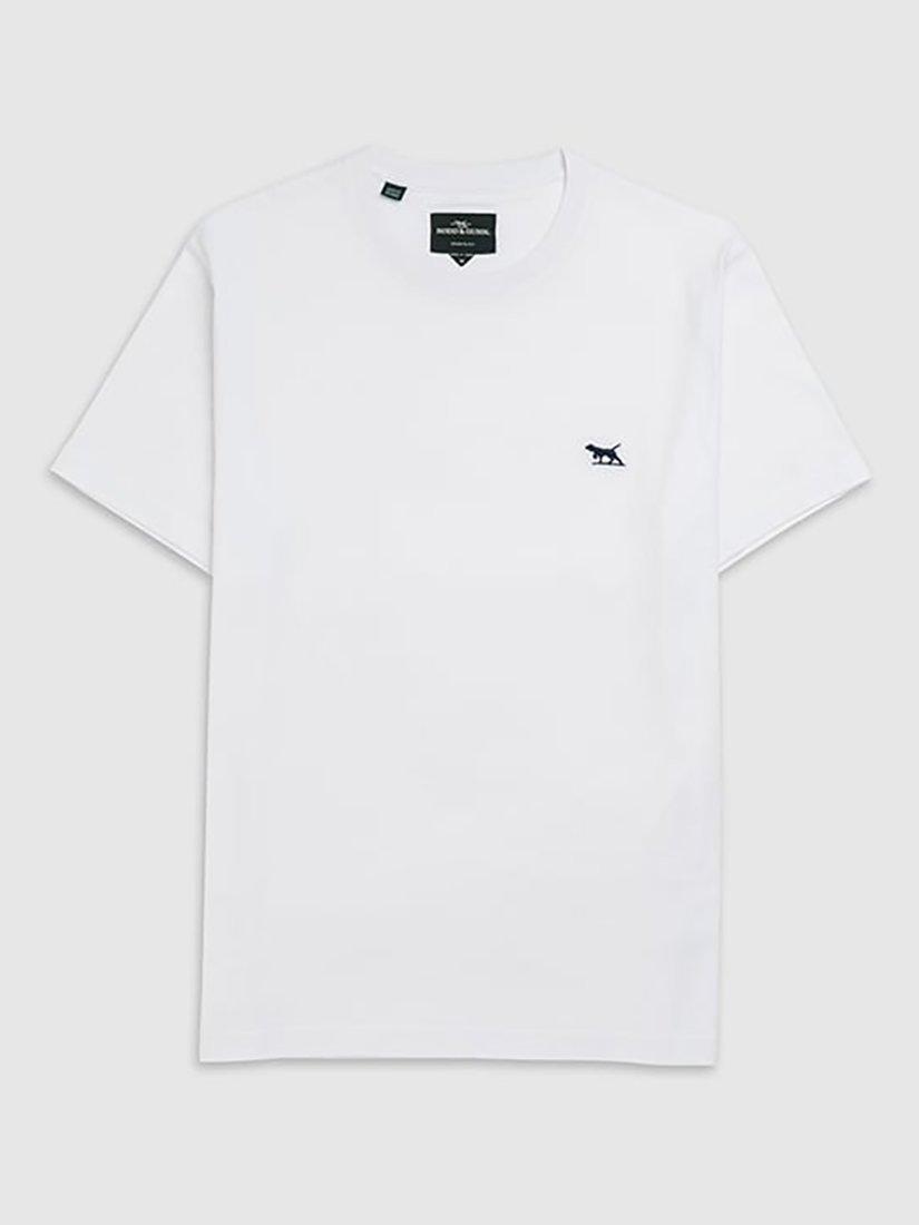 Product image 4 of 5, which shows Rodd & Gunn The Gunn Cotton Slim Fit Short Sleeve T-Shirt, Snow, XS