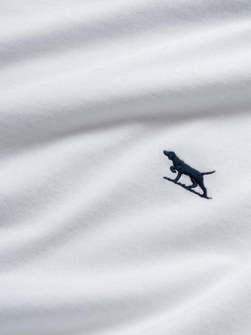 Product image 5 of 5, which shows Rodd & Gunn The Gunn Cotton Slim Fit Short Sleeve T-Shirt, Snow, XS