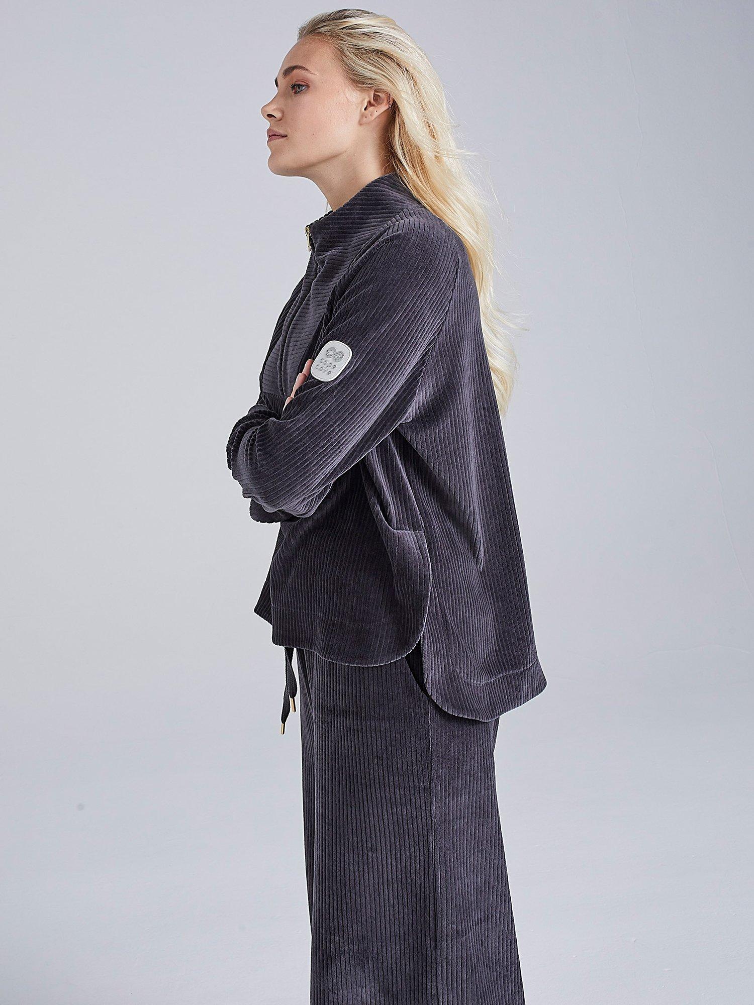Cape Cove Tilda Corduroy Top, Grey