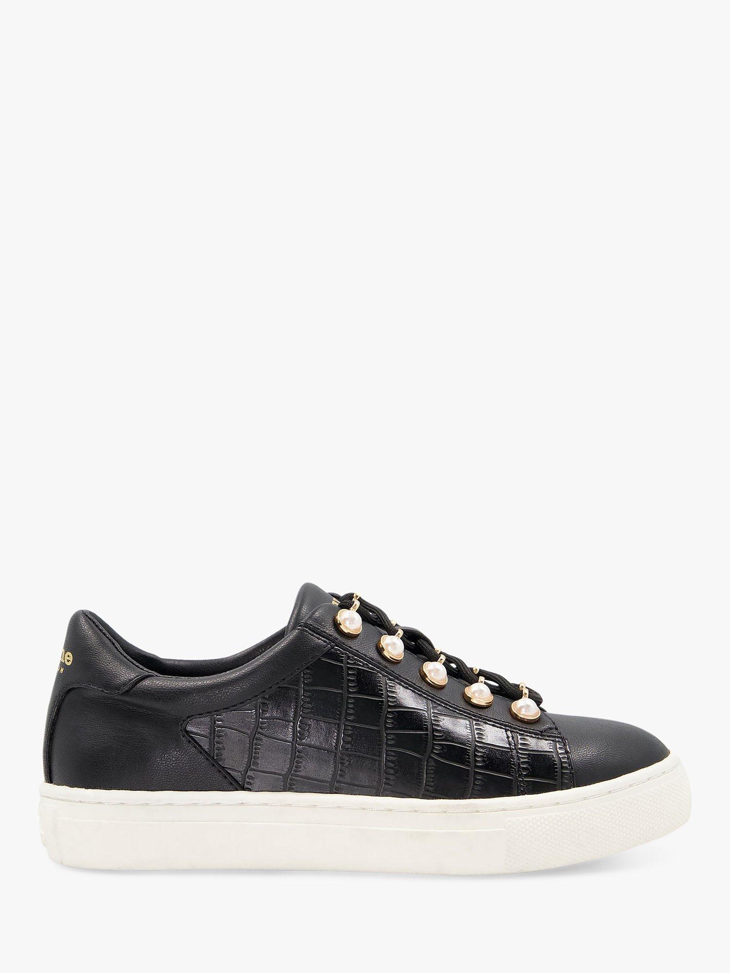 Dune Kids' Evangeline Pearl Lace Up Trainers