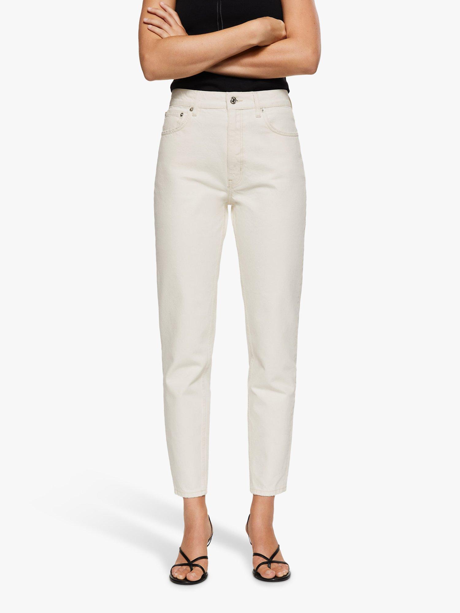 Mango Mom Jeans, Beige