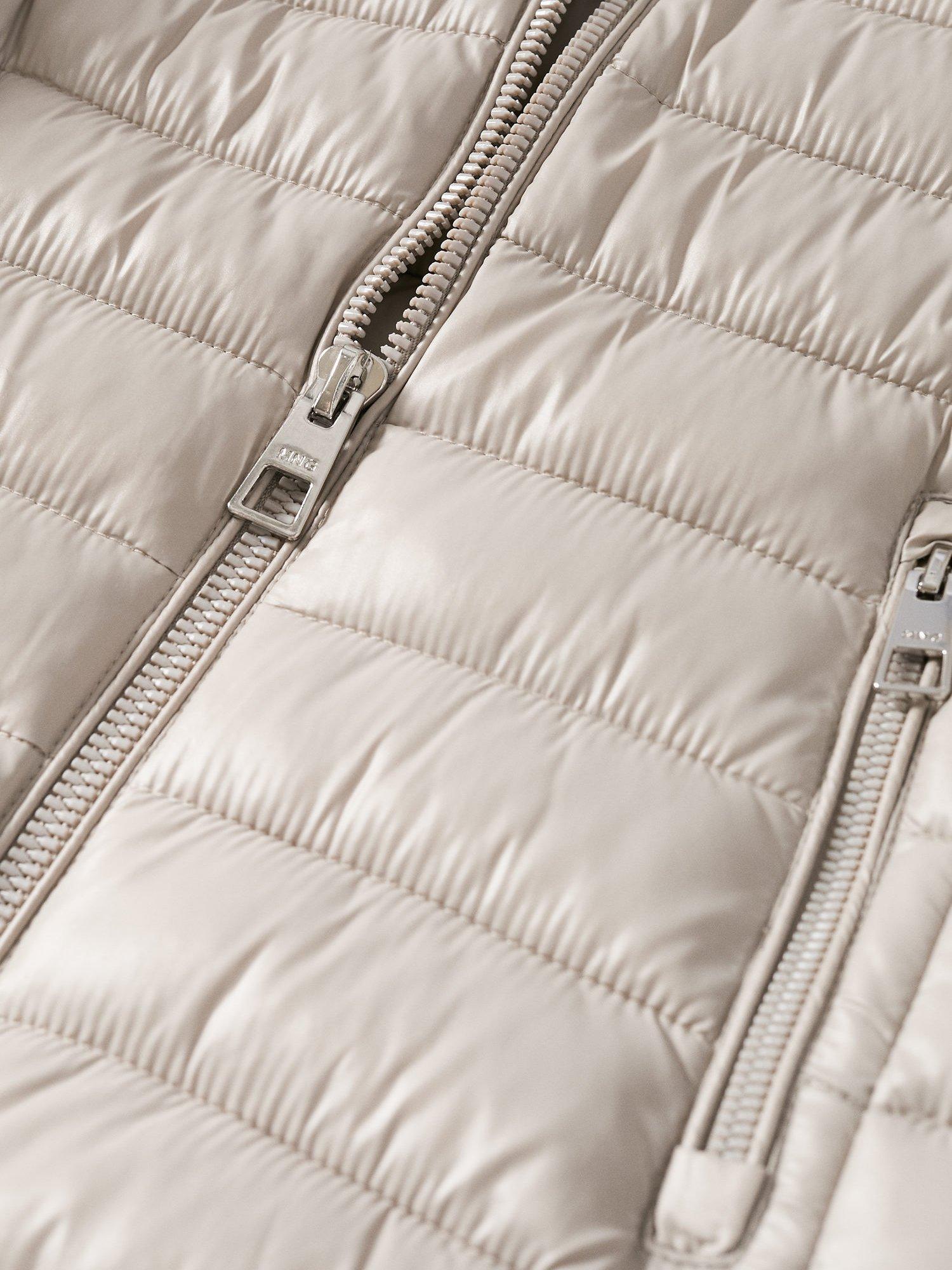 Product image 7 of 8, which shows Mango Padded Jacket, Pastel Grey, M