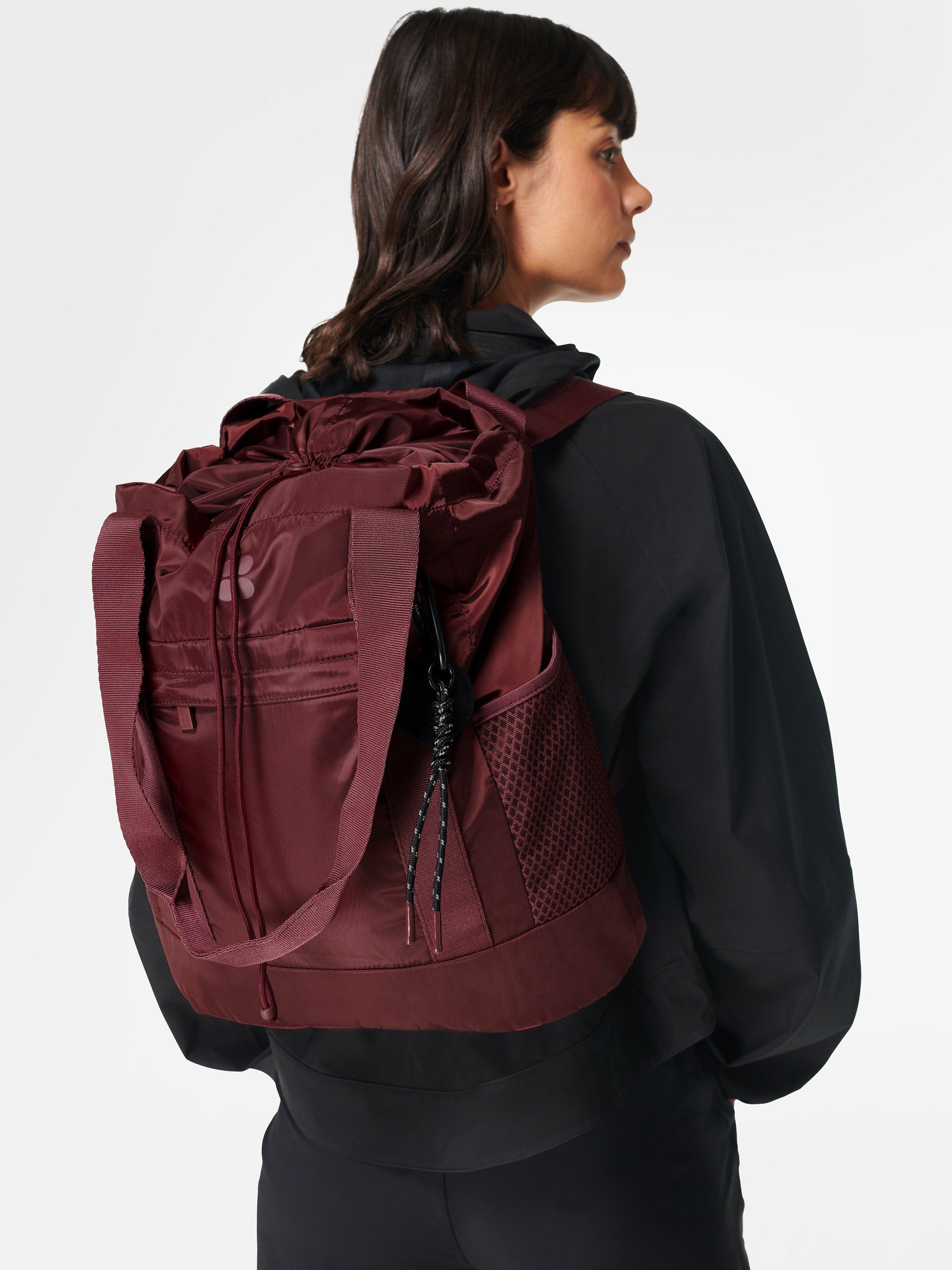 Sweaty Betty Convertible 2-in-1 Tote Bag, Plum Red