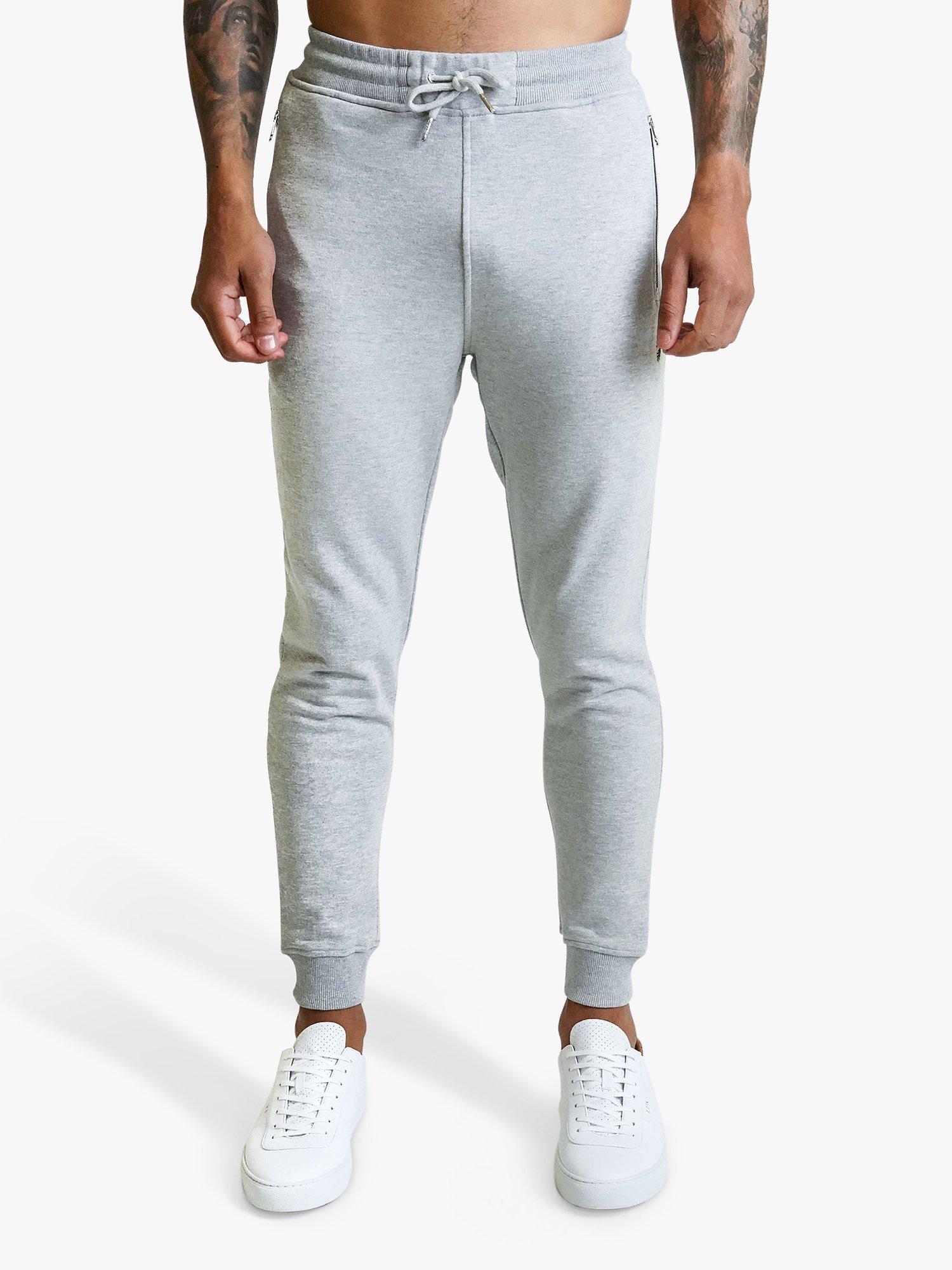 LUKE 1977 Rome 2 Cotton Joggers, Mid Mrl Grey
