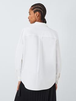 John Lewis Cotton Relaxed Shirt - view 2, White