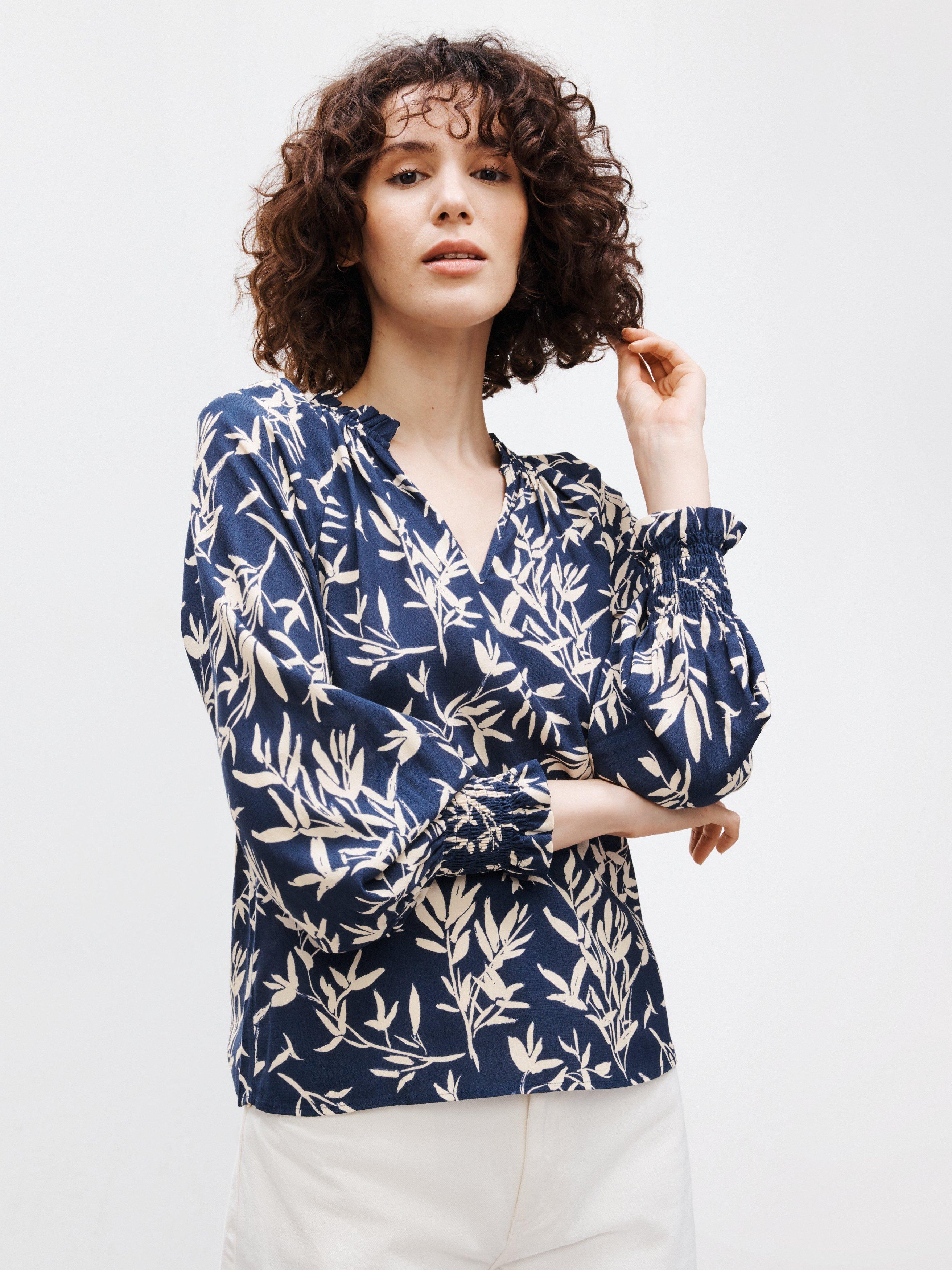 John Lewis Bamboo Print Blouse