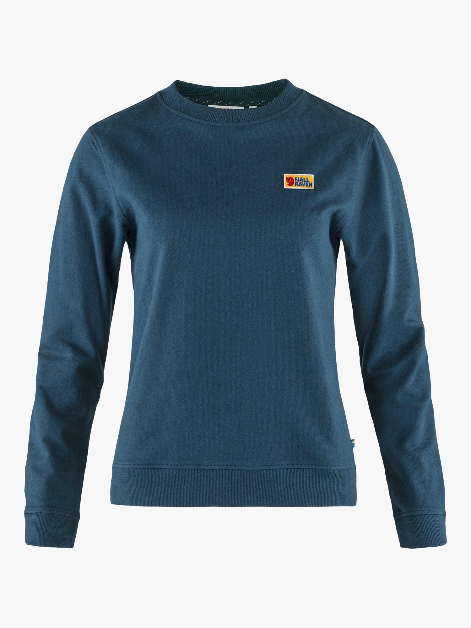 Fjällräven Vardag Logo Long Sleeve Jersey Top, Storm