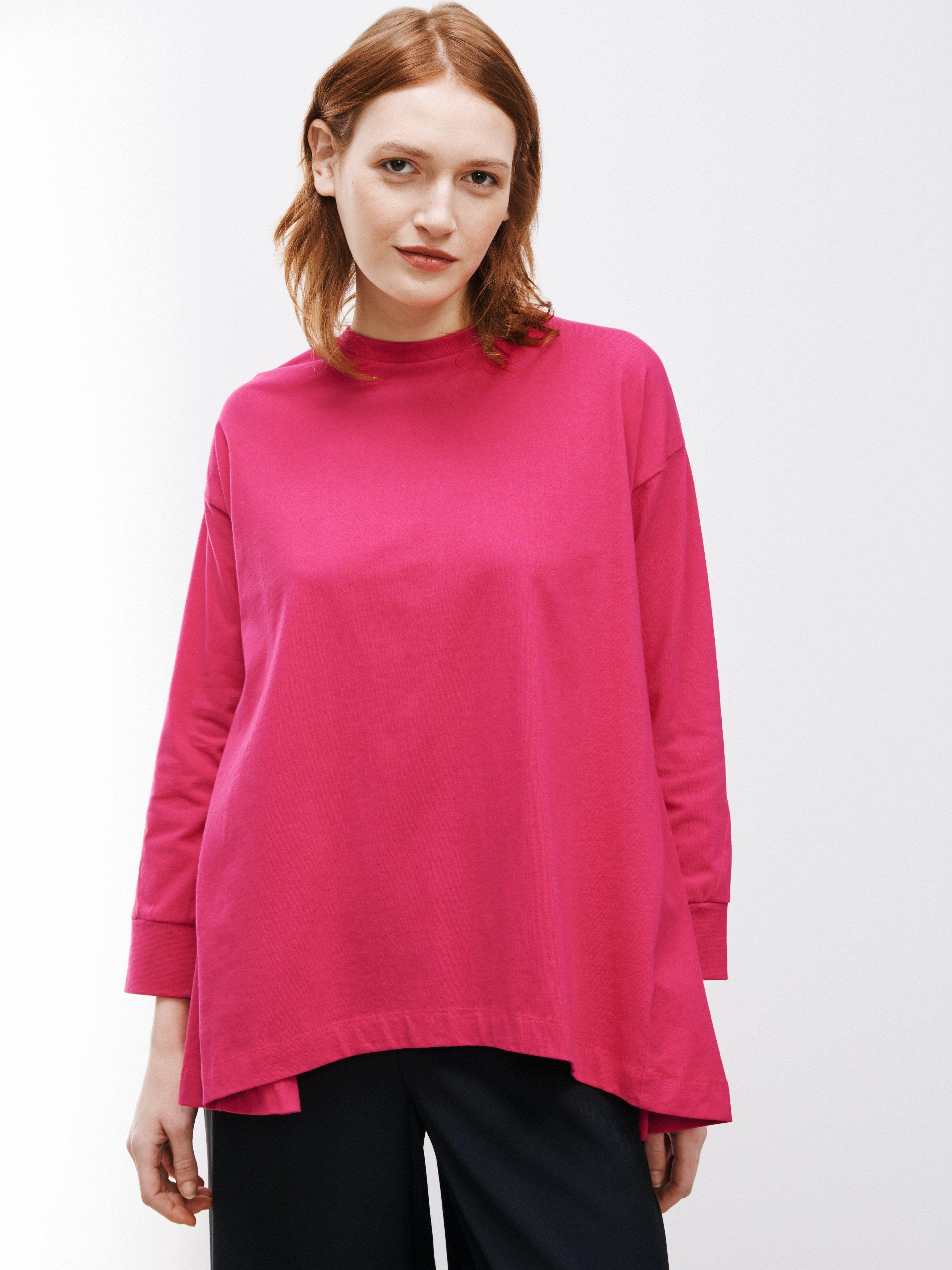 Kin Plain Angle Seam Jersey Top, Jazzy