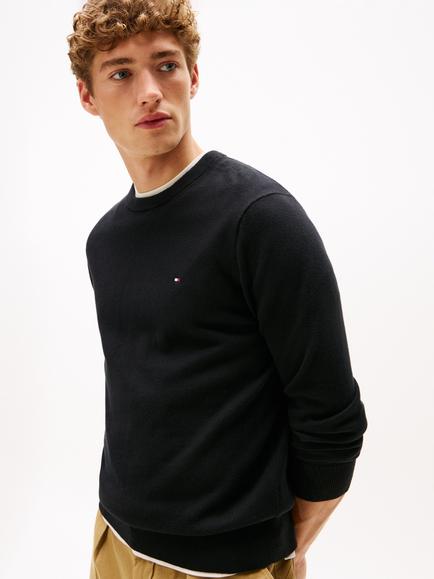 Tommy Hilfiger Cashmere Blend Crew Neck Jumper, Black