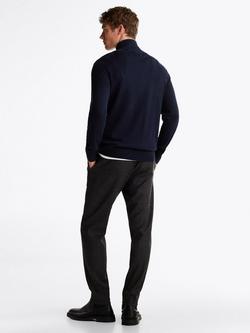 Tommy Hilfiger Cashmere Blend Half-Zip Jumper - view 2, Desert Sky