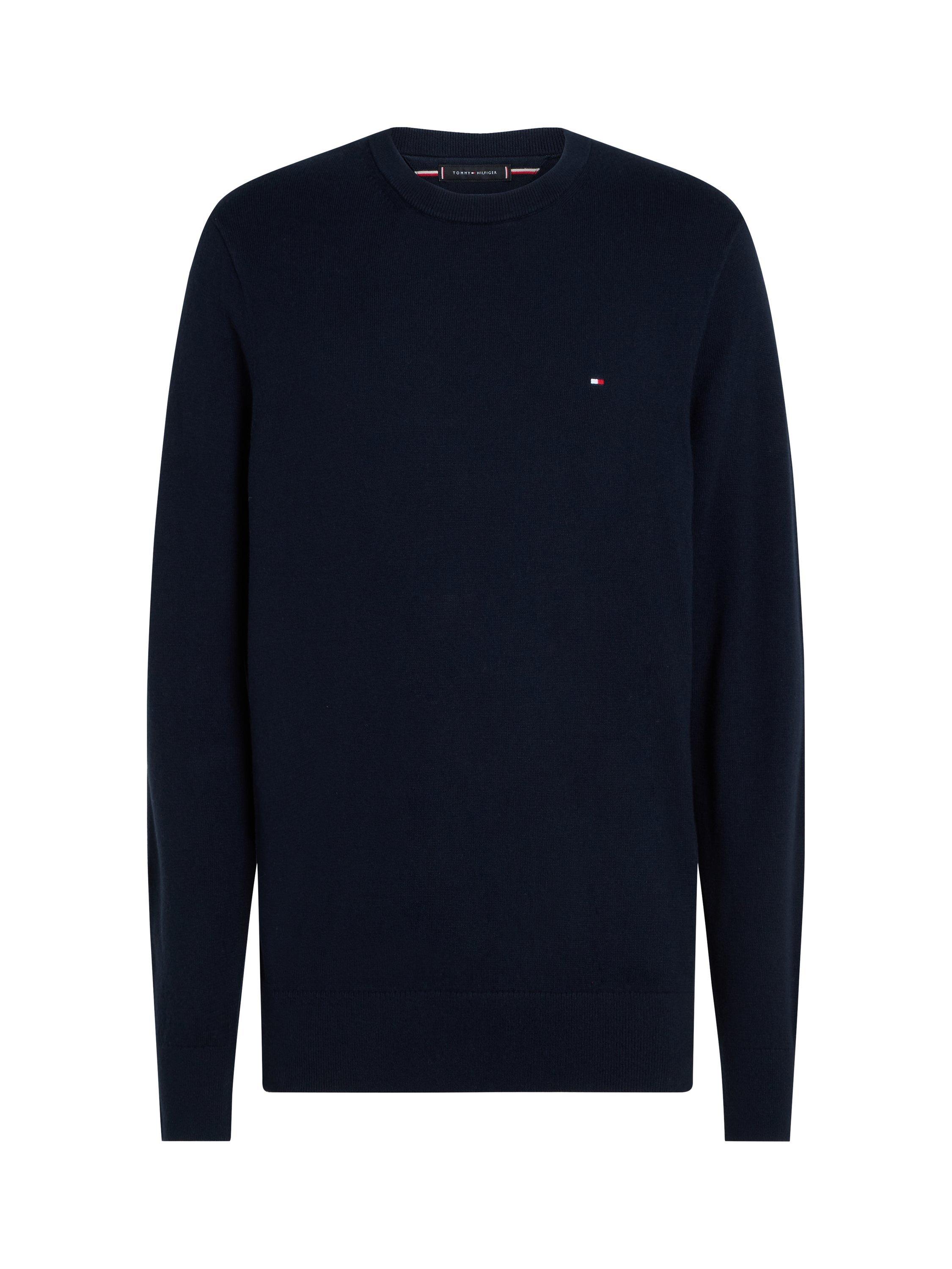Product image 5 of 6, which shows Tommy Hilfiger Cashmere Blend Crew Neck Jumper, Desert Sky, XS