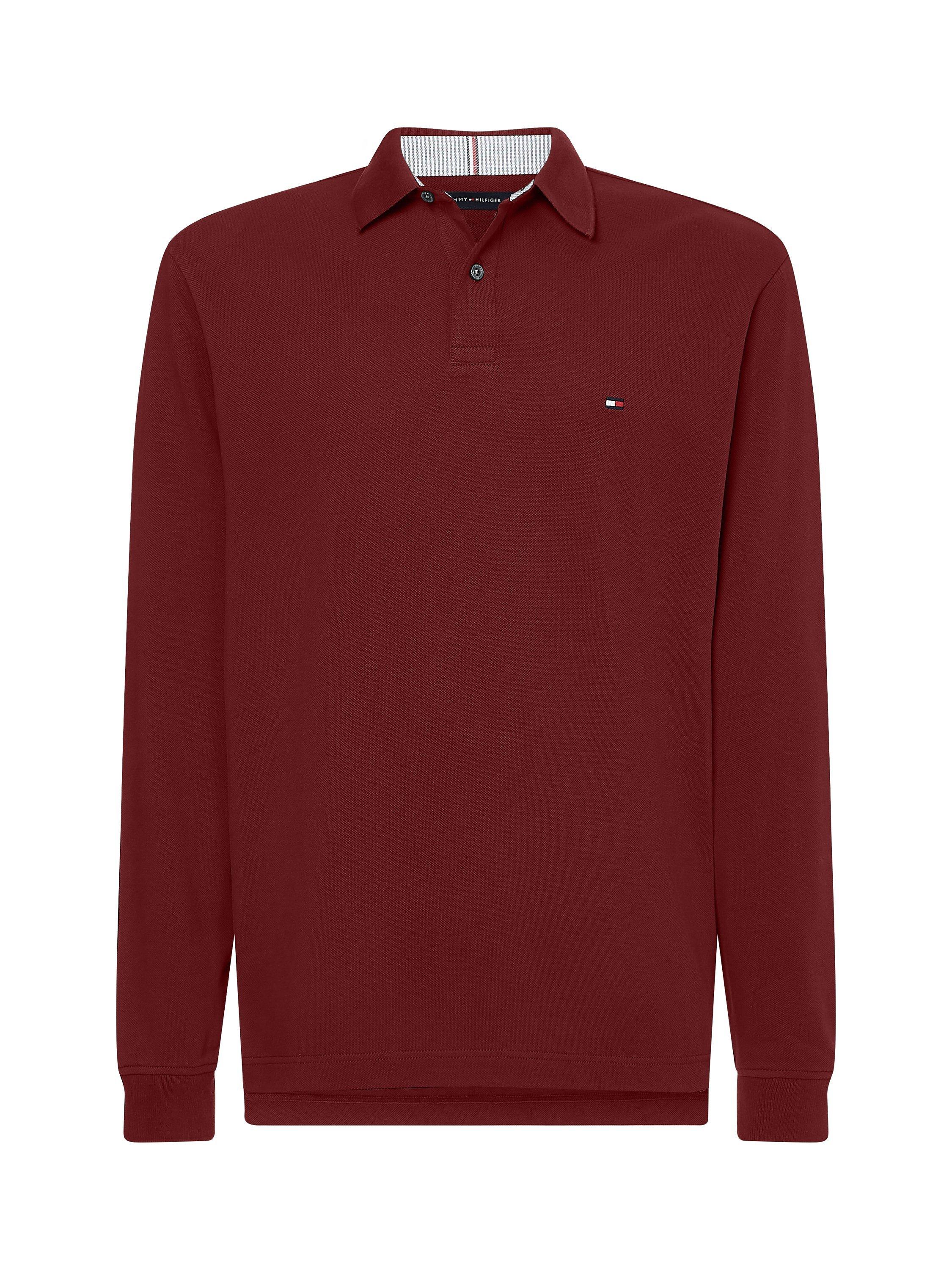 Tommy Hilfiger1985 Long Sleeve Polo Shirt, Deep Rouge