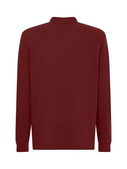 Tommy Hilfiger1985 Long Sleeve Polo Shirt - view 2, Deep Rouge