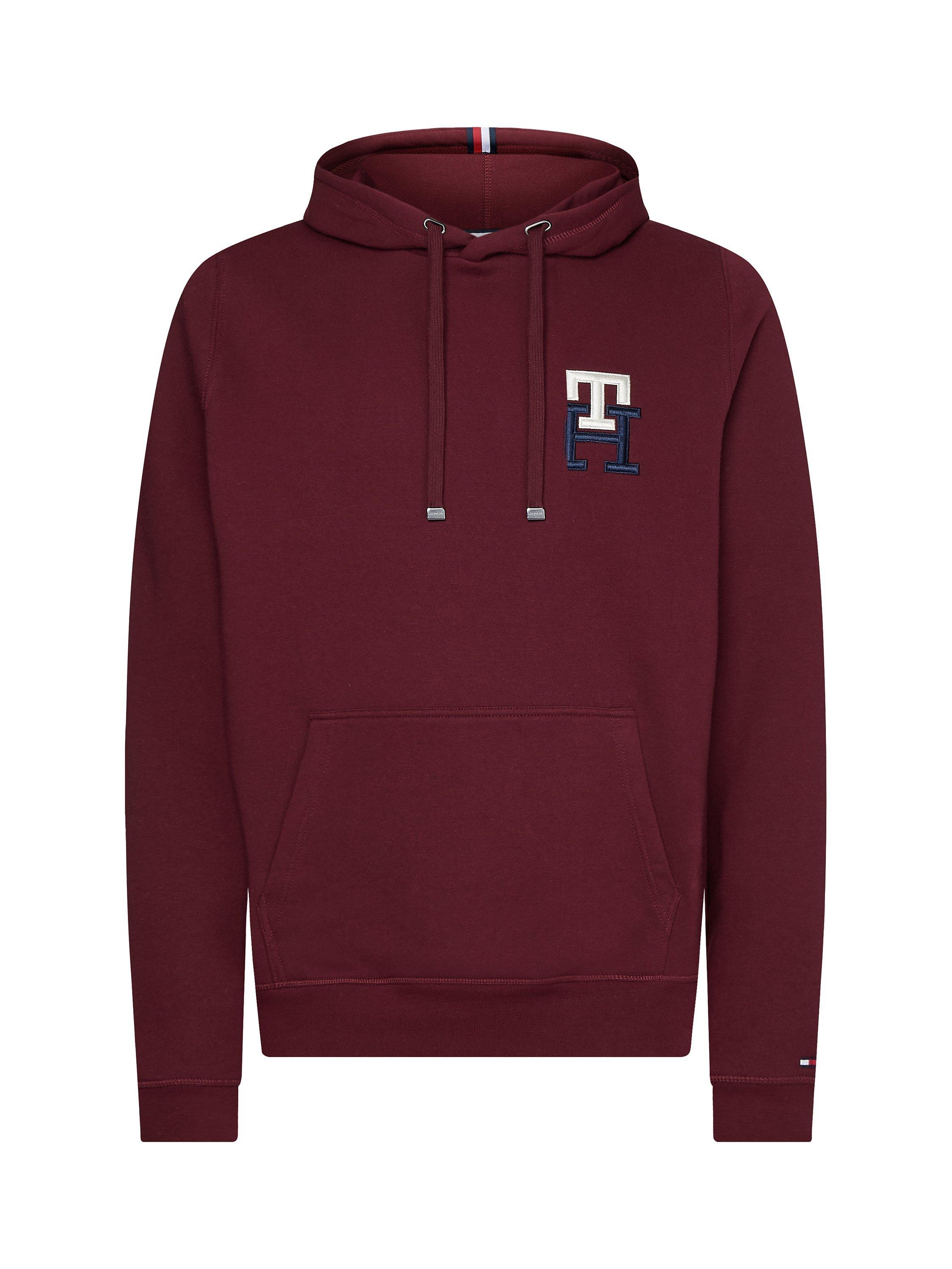 Tommy Hilfiger Mono Logo Hoodie, Deep Rouge
