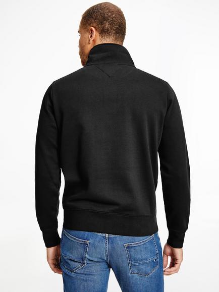 Tommy Hilfiger Mock Neck Sweatshirt - view 2, Black