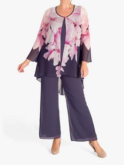 chesca Garland Floral Kimono, Violetta/Pink, Violetta/Pink