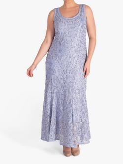 chesca Lace & Cornelli Tapework Dress, Lilac, Lilac