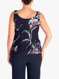 chesca Devoree Silk Blend Floral Camisole Top