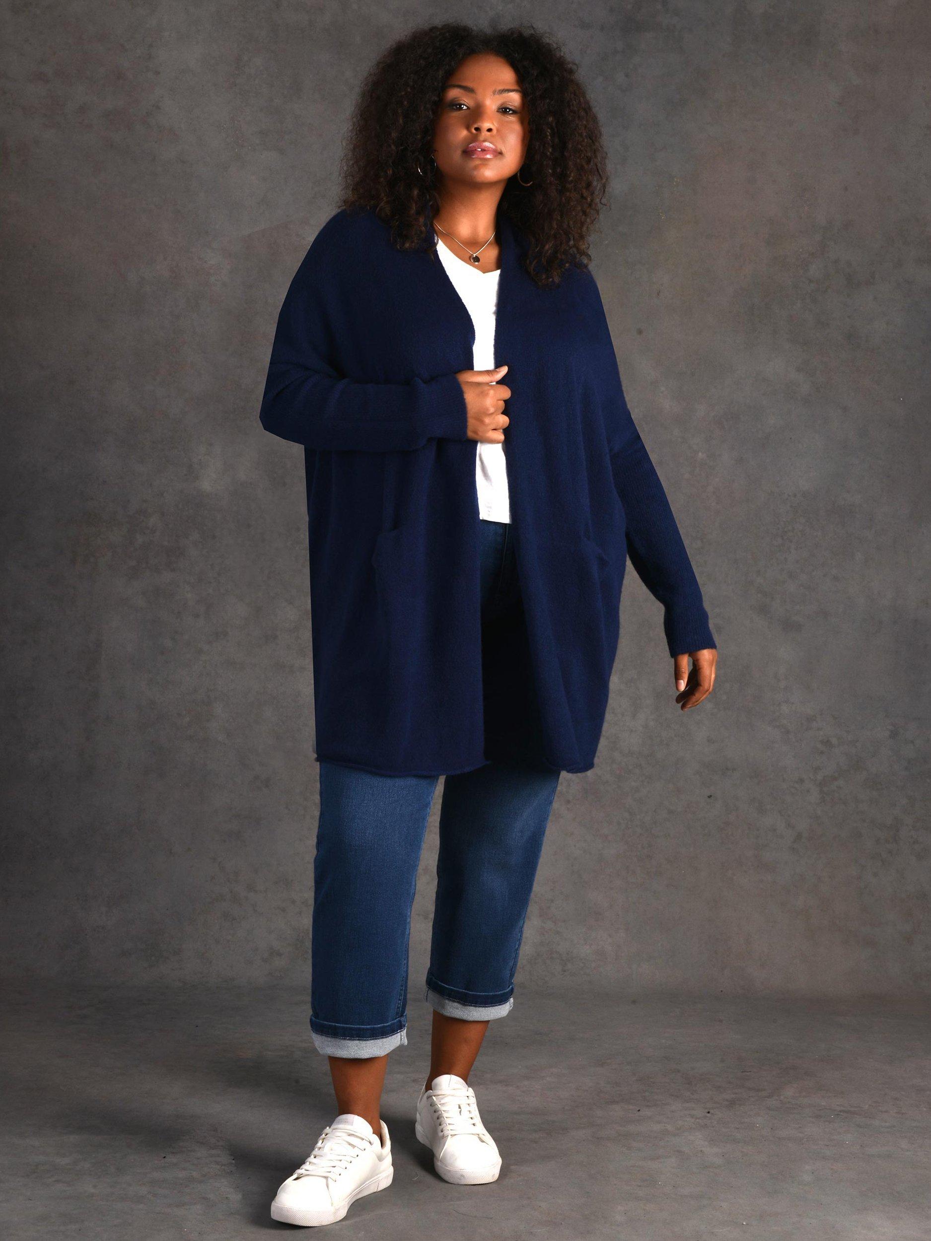 Live Unlimited Slouch Cardigan, Blue, 26-28