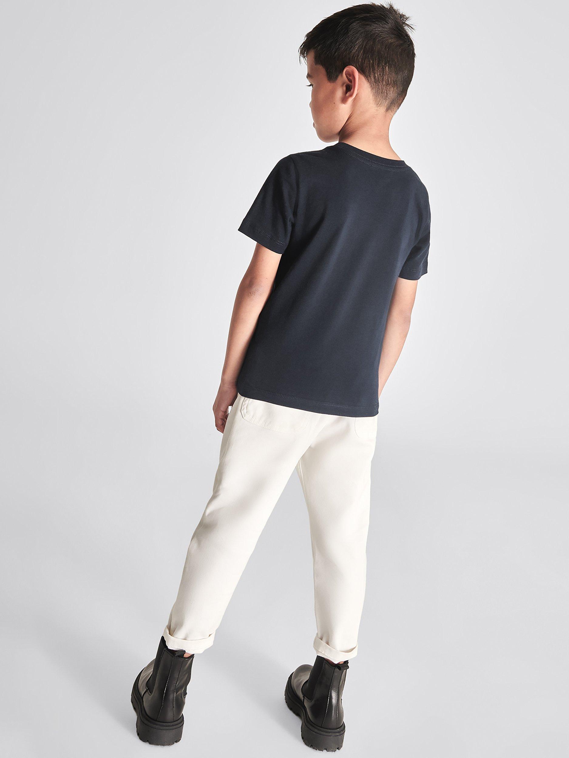 Product image 3 of 6, which shows Reiss Kids' Bless Crew Neck T-Shirt, Pack of 3, Multi, 4-5 years