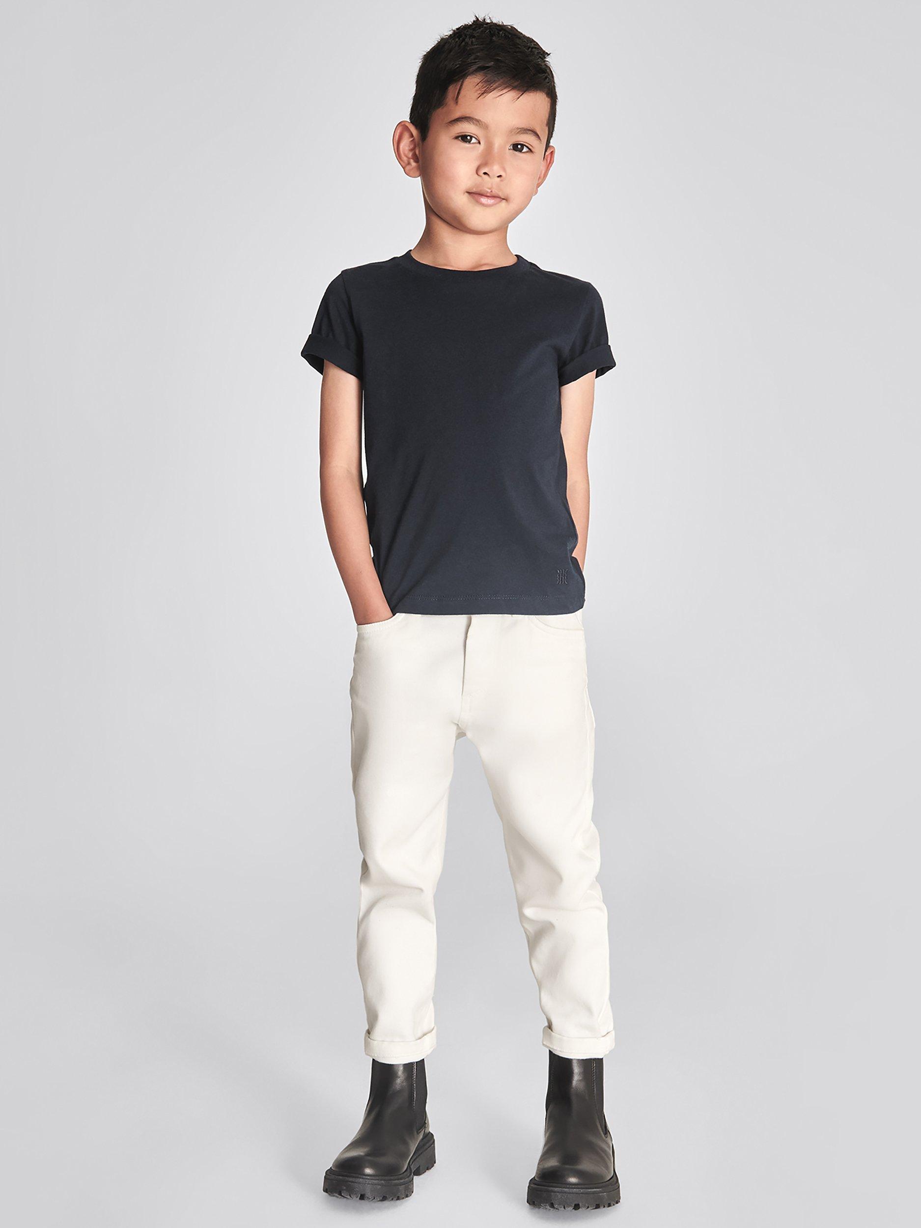 Product image 6 of 6, which shows Reiss Kids' Bless Crew Neck T-Shirt, Pack of 3, Multi, 4-5 years