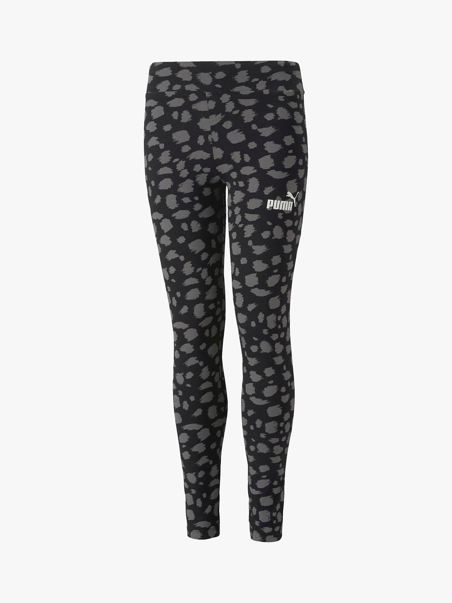 PUMA Kids' Essential Animal Leggings, Black