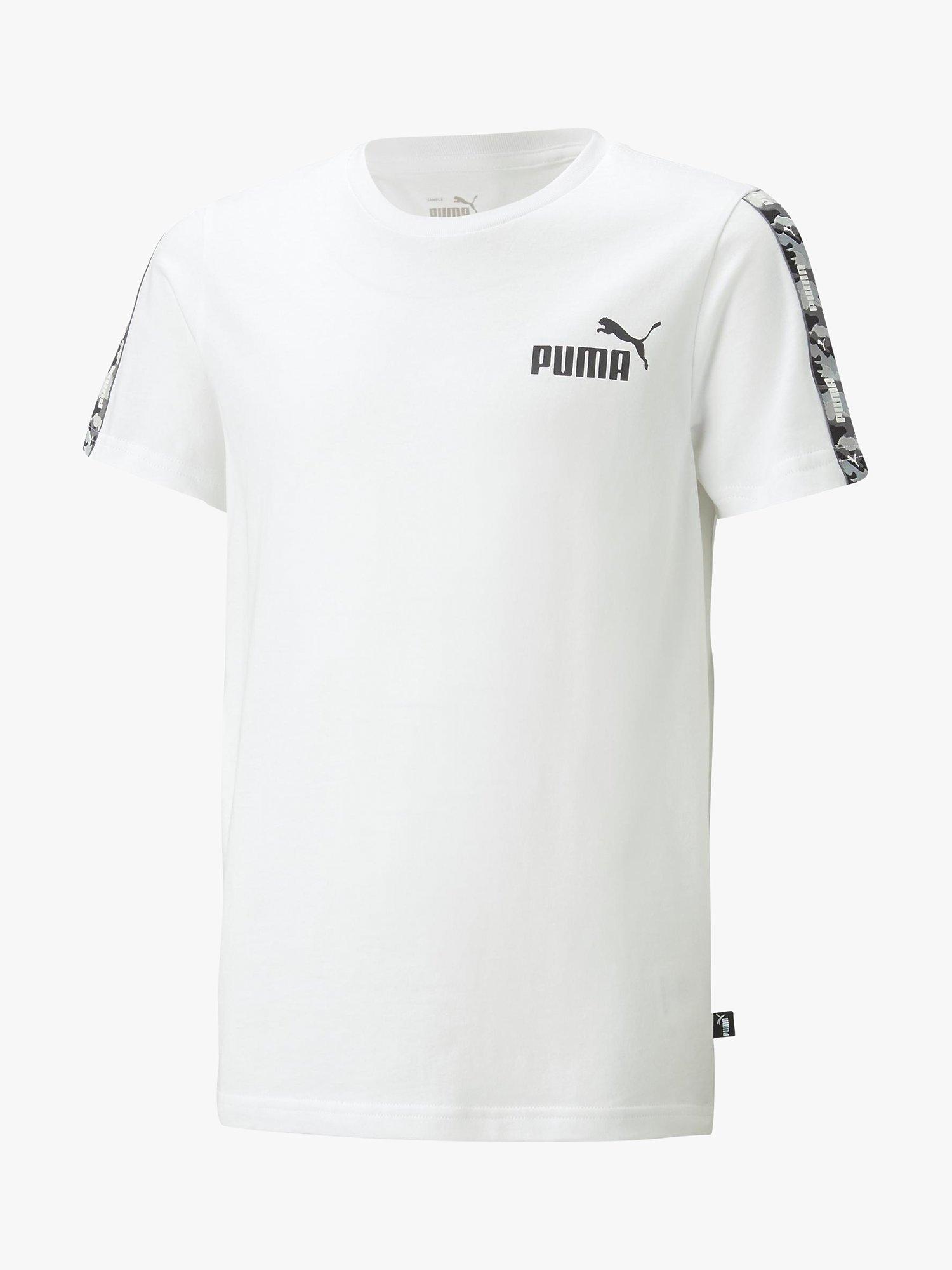 PUMA Kids' Essential Tape Tee, White
