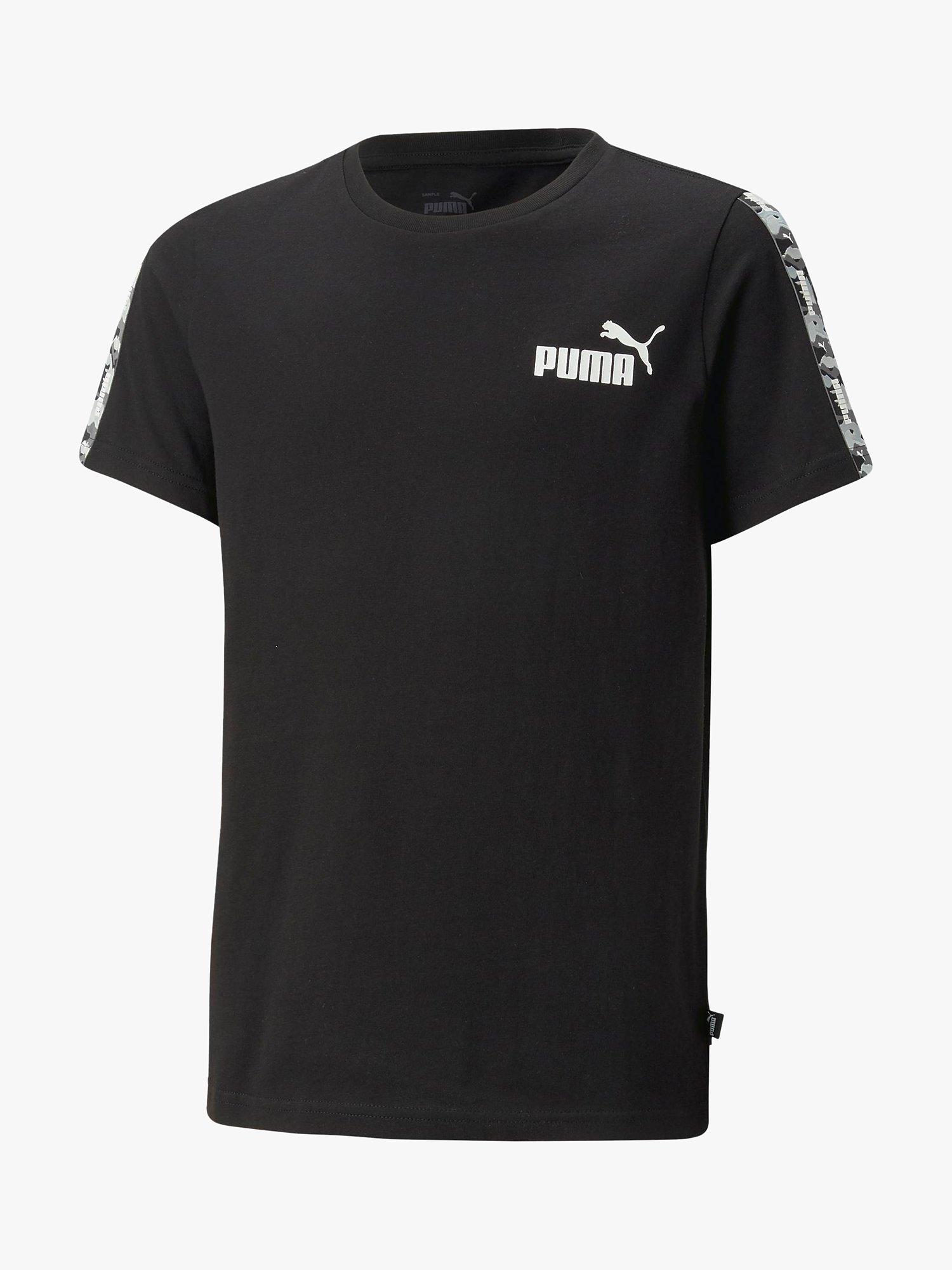 PUMA Kids' Essential Tape Tee, Black