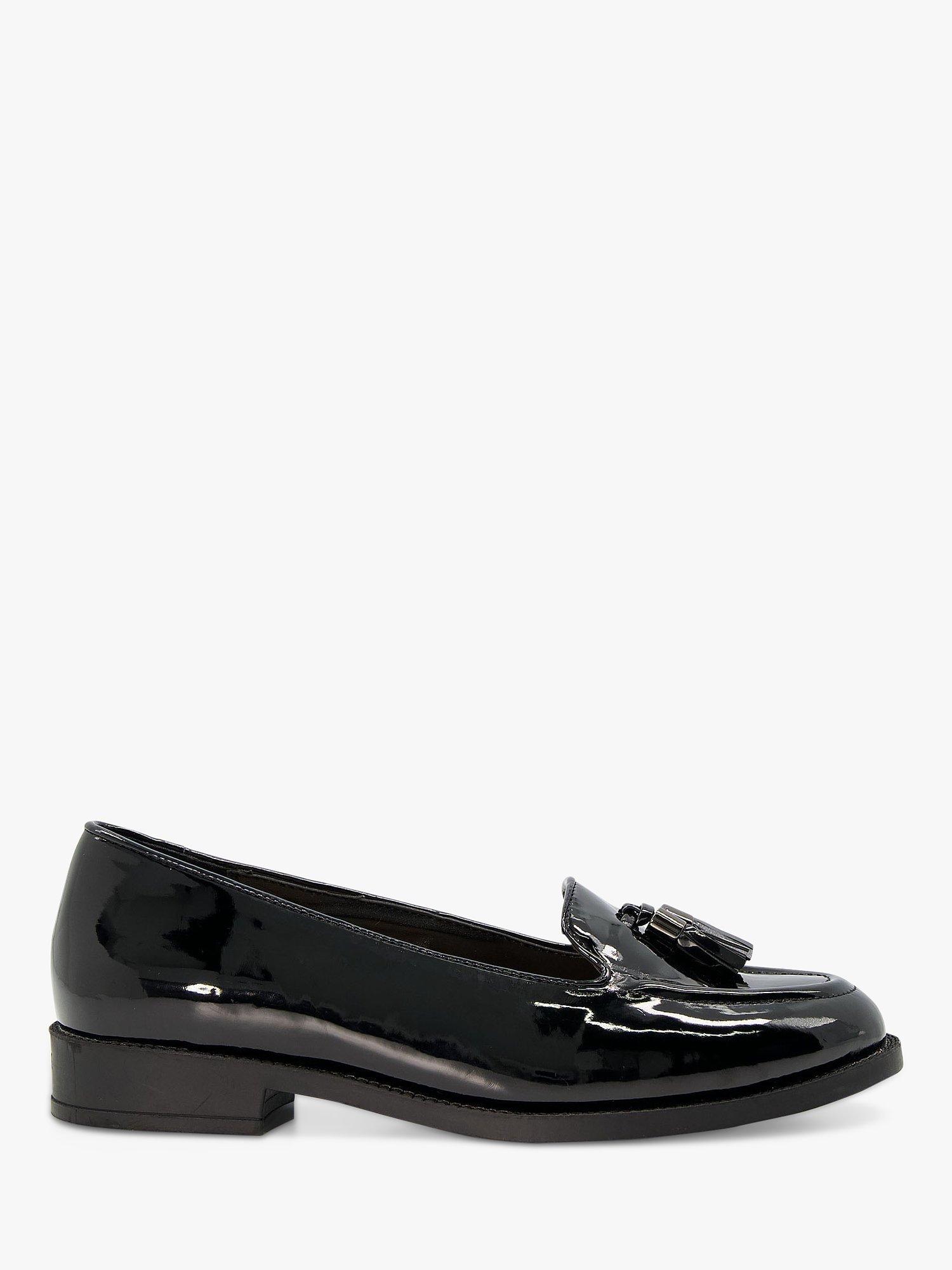 Product image 1 of 5, which shows Dune Wide Fit Global Loafers, Black, 7