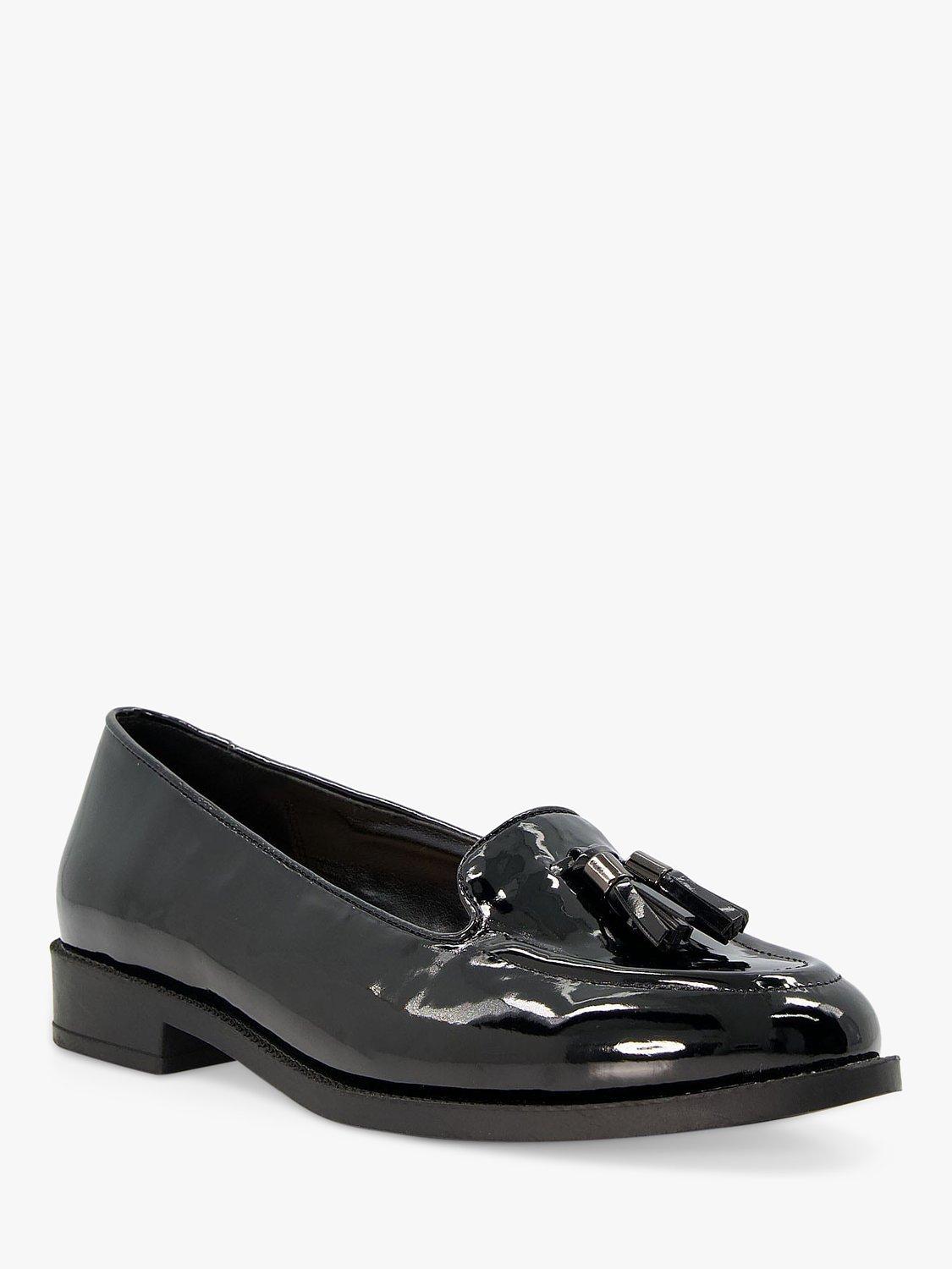 Product image 3 of 5, which shows Dune Wide Fit Global Loafers, Black, 7