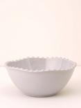 Truly Pom-Pom Stoneware Serving Bowl, Pale Grey