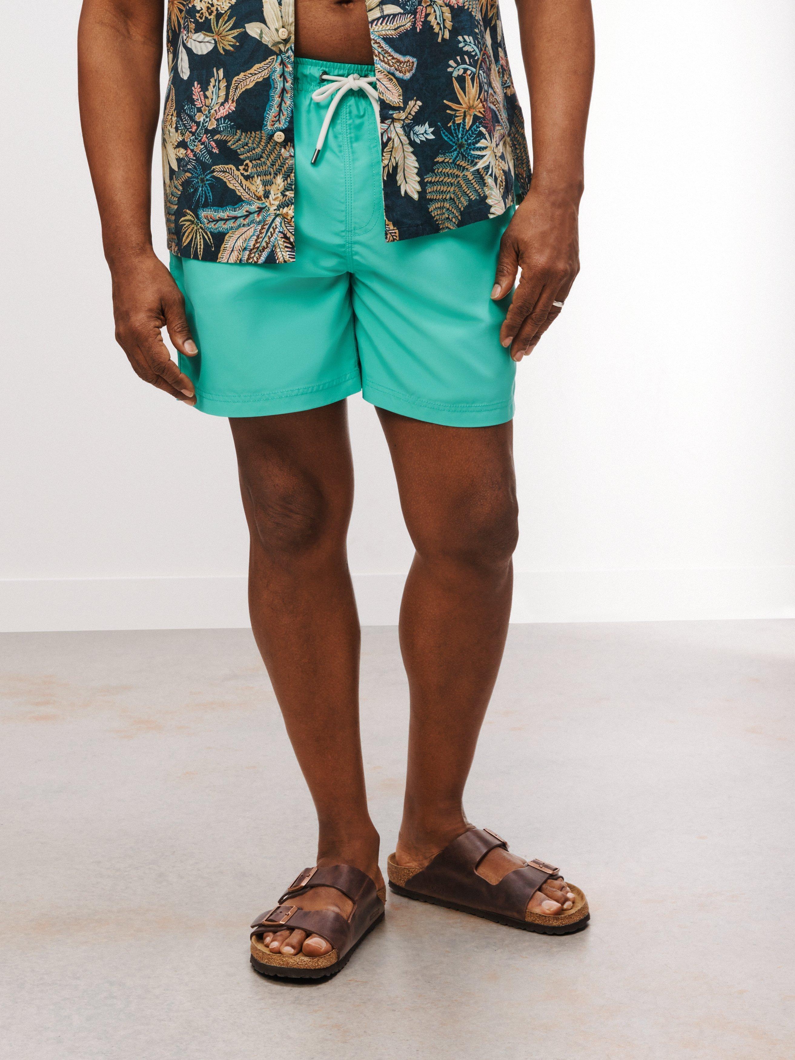 John Lewis Recycled Poly Swim Shorts, Aqua