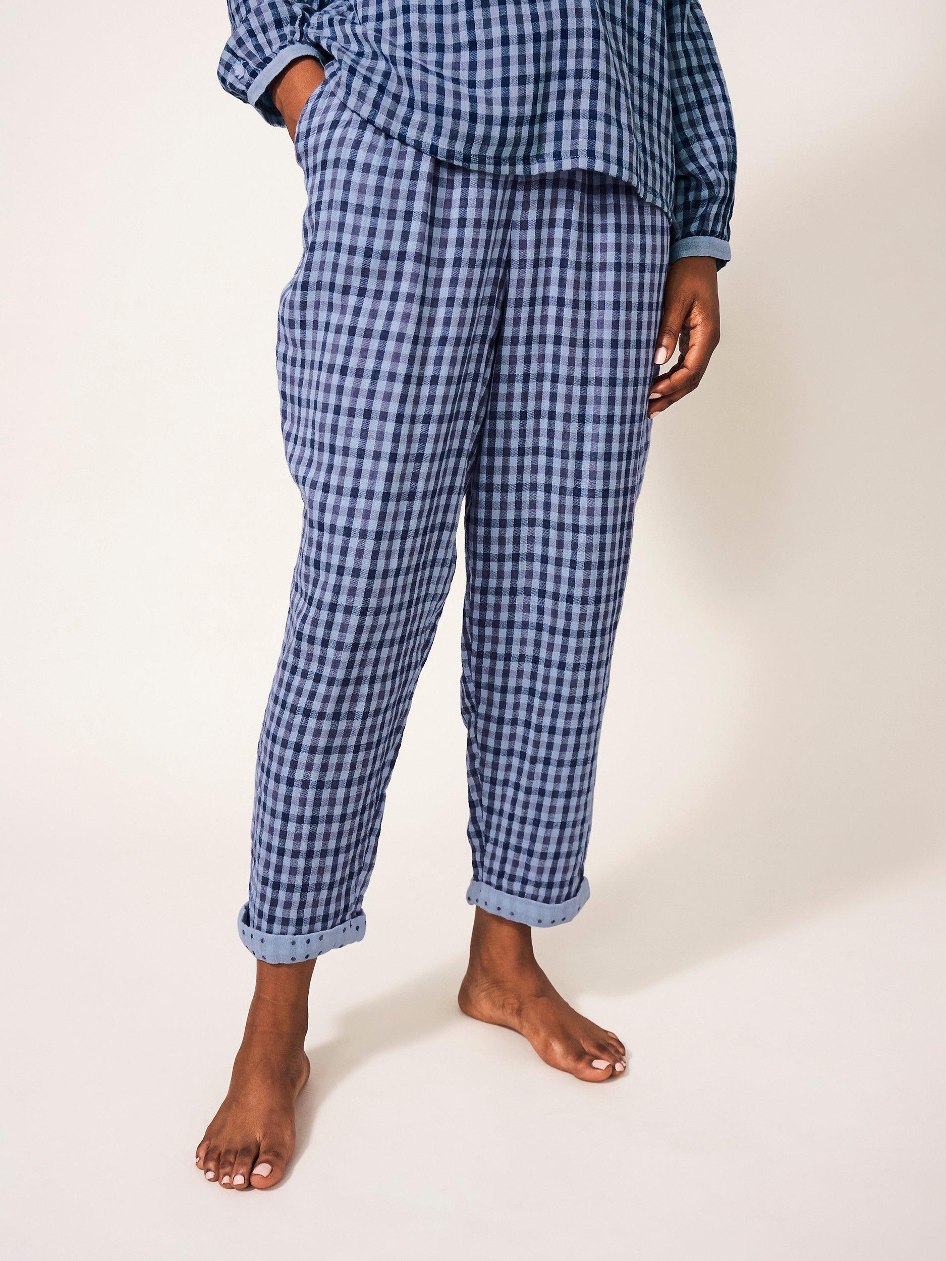 White Stuff Nightsky Check Pyjama Bottoms