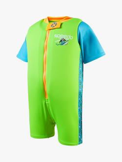 Speedo Baby Penguin Floatsuit, Azure Blue/Fluro, Azure Blue/Fluro