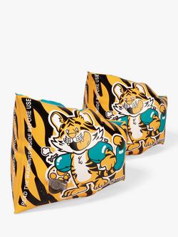 Speedo Baby Tiger Armbands, Orange/Aqua, Orange/Aqua