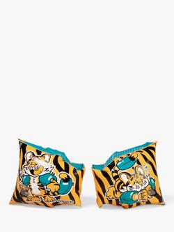 Speedo Baby Tiger Armbands, Orange/Aqua - view 2, Orange/Aqua