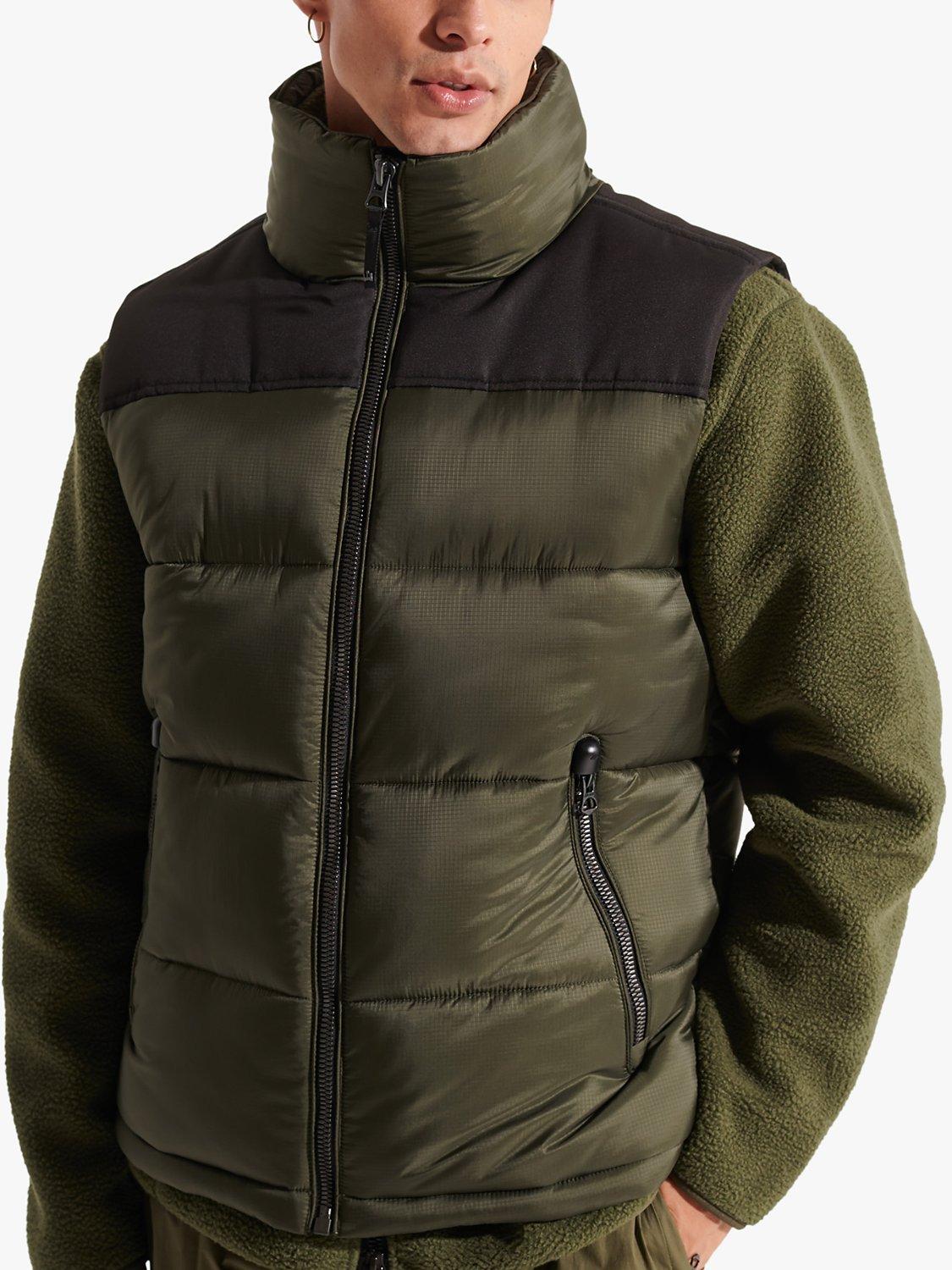 Superdry Padded Gilet, Dark Moss